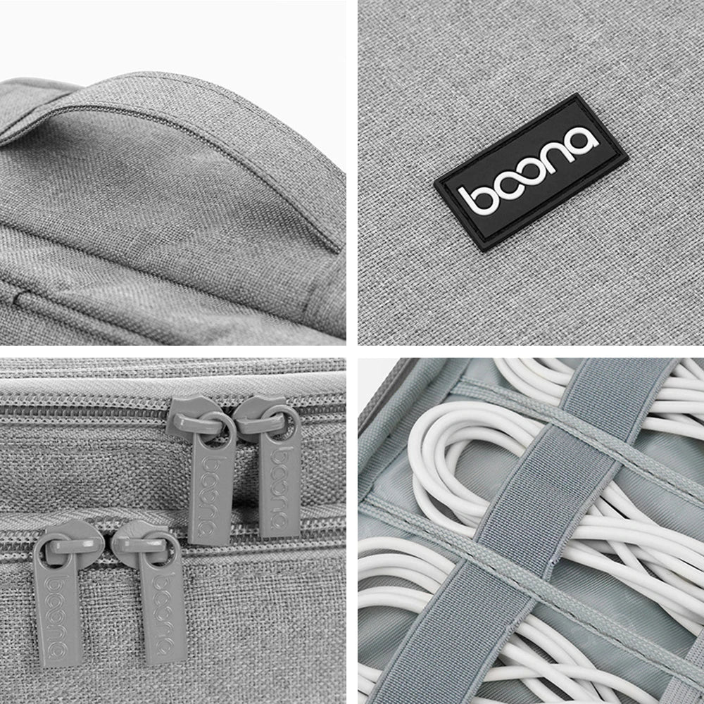 Handle Travel Electronic Accessories Multipurpose/Organizer Storage Bag Case for Power Bank, Hard Drive, Smart Phone, Charger,